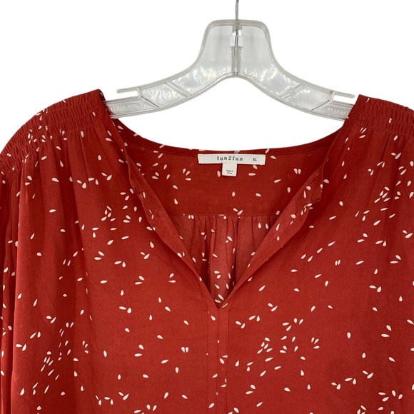 Fun2Fun Amiyah Tie Sleeve Blouse XL - Picture 5 of 10